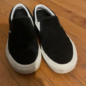Black slip on vans